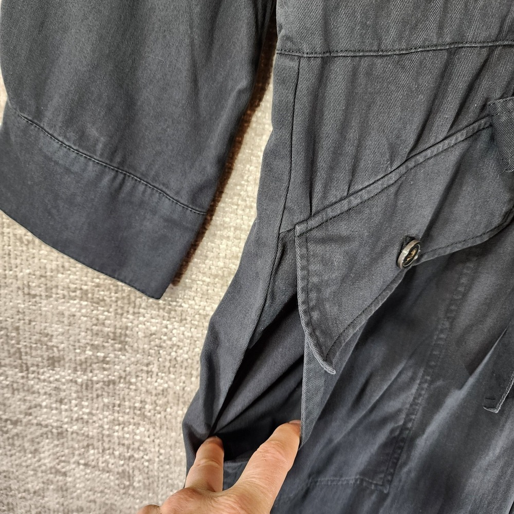 Anthropologie Unpublished Utility Jumpsuit Coveralls Womens M Blue Belted EUC - Picture 4 of 16